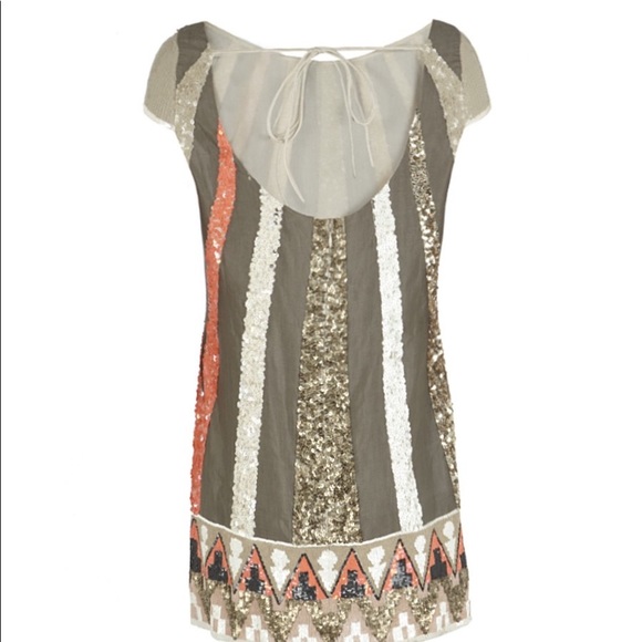 All Saints Aztec Dazzle sequin dress - Picture 2 of 4